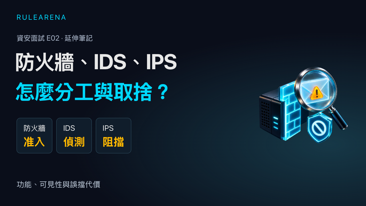 有防火牆，為什麼還需要 IDS／IPS？｜資安面試 E02封面